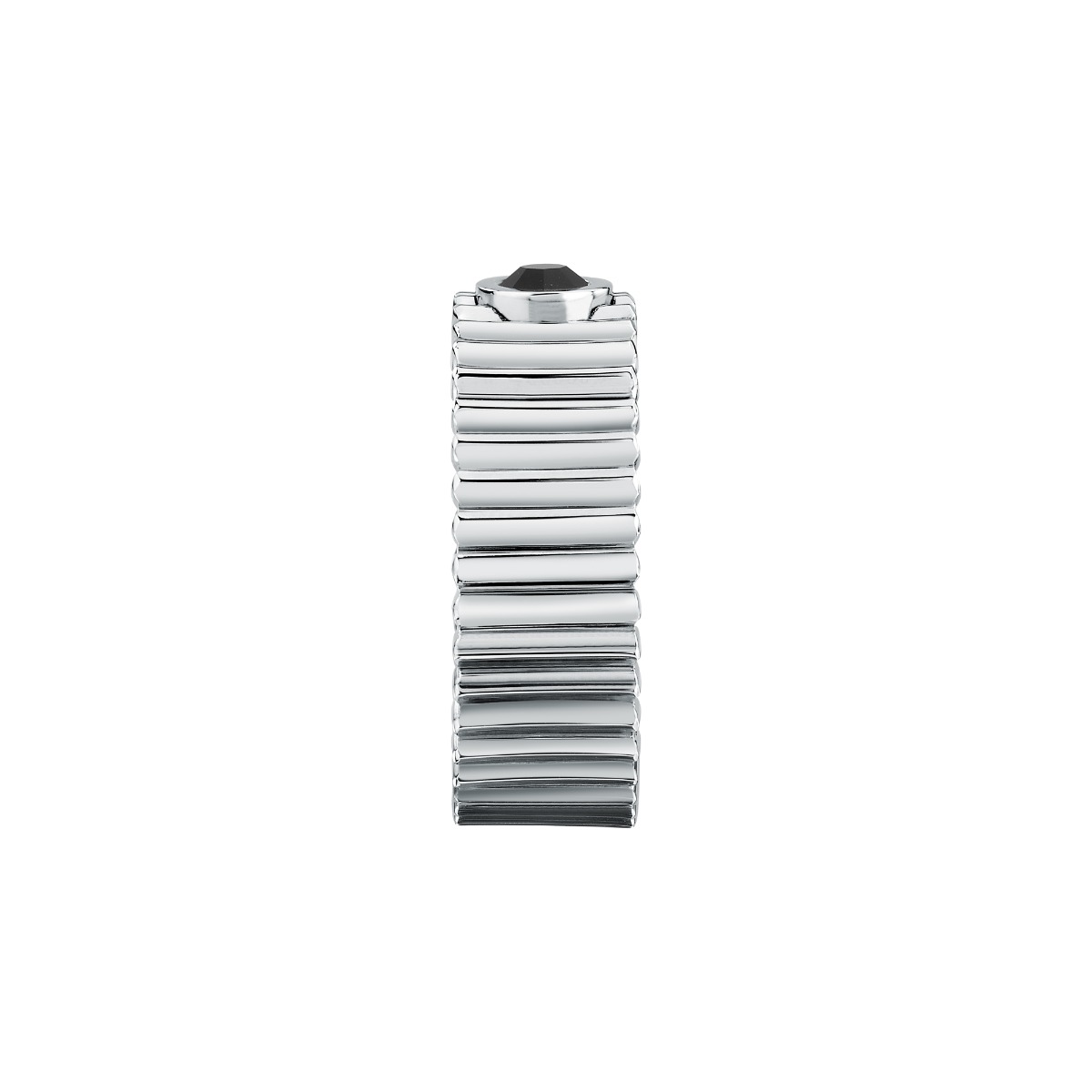 Morellato URBAN men ring steel silver with black Crystel size 23