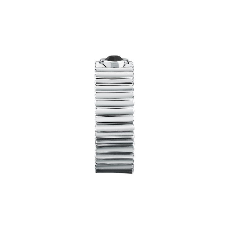 Morellato URBAN men ring steel silver with black Crystel size 23