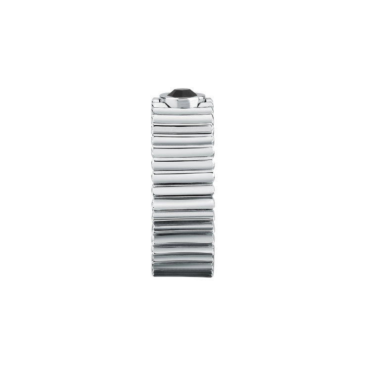 Morellato URBAN men ring steel silver with black Crystel size 23