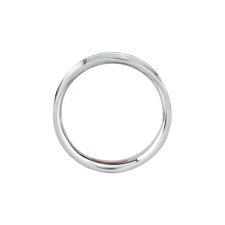 Sector ROW SHINY ring for men steel silver size 27