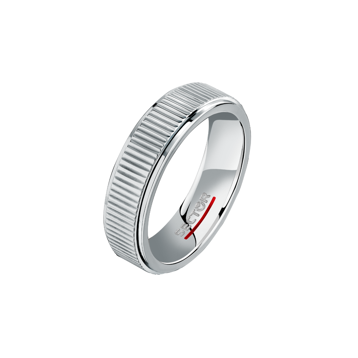 Sector ROW ring for men steel silver size 25