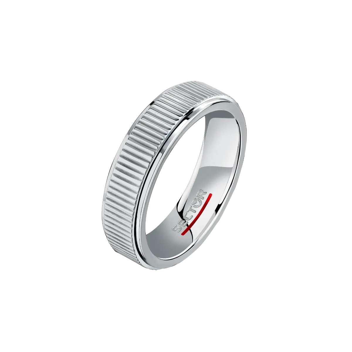 Sector ROW ring for men steel silver size 25