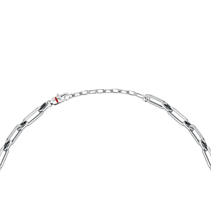 Sector Energy Necklace For Men Stainless Steel Silver