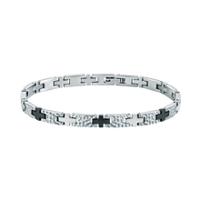 اسوارة اينيرجى من سيكتور للرجال لون فضى واسود مقاس 18 سم 