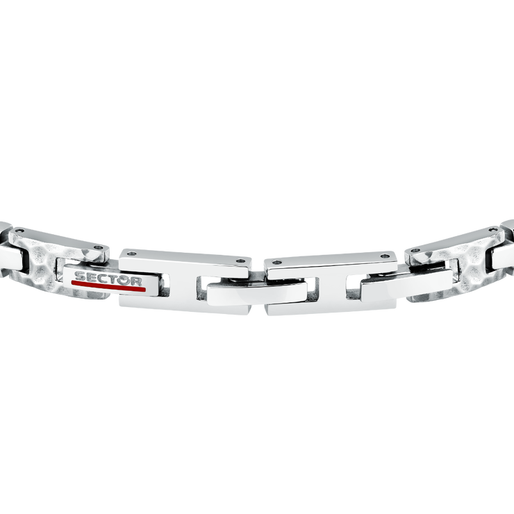Sector ENERGY bracelet for men silver and Black size 18cm