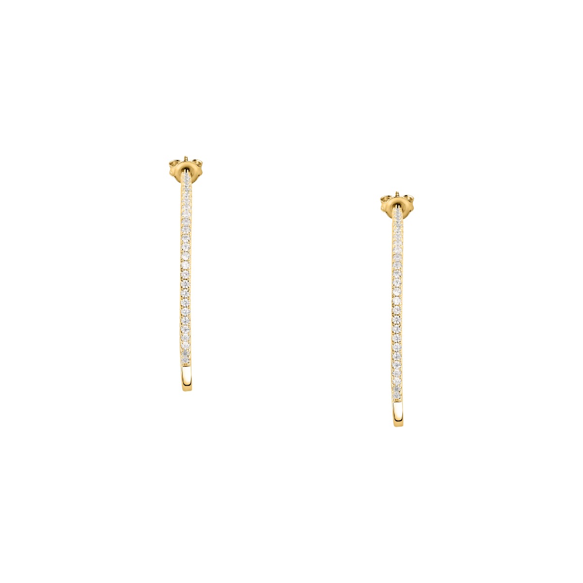 Morellato women TESORI earring steel gold with crystals