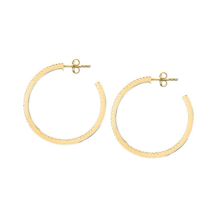 Morellato women TESORI earring steel gold with crystals