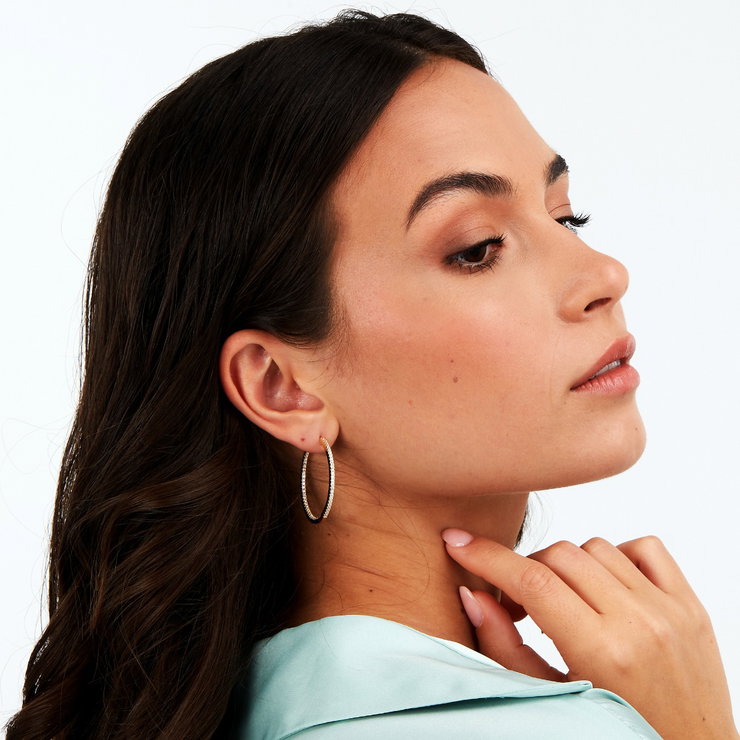 Morellato women TESORI earring steel gold with crystals