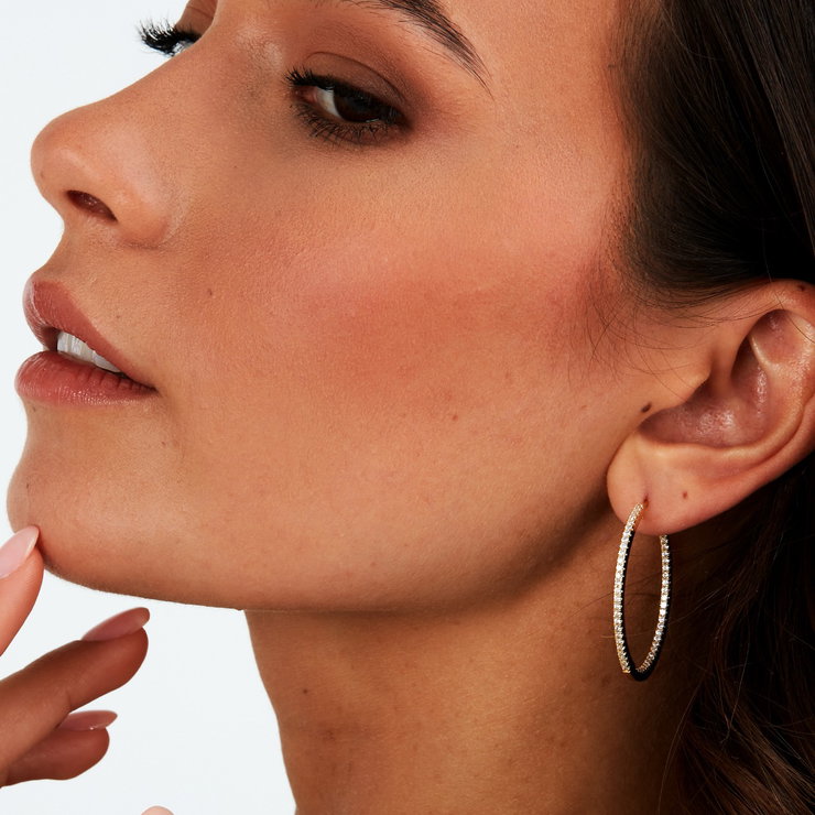 Morellato women TESORI earring steel gold with crystals