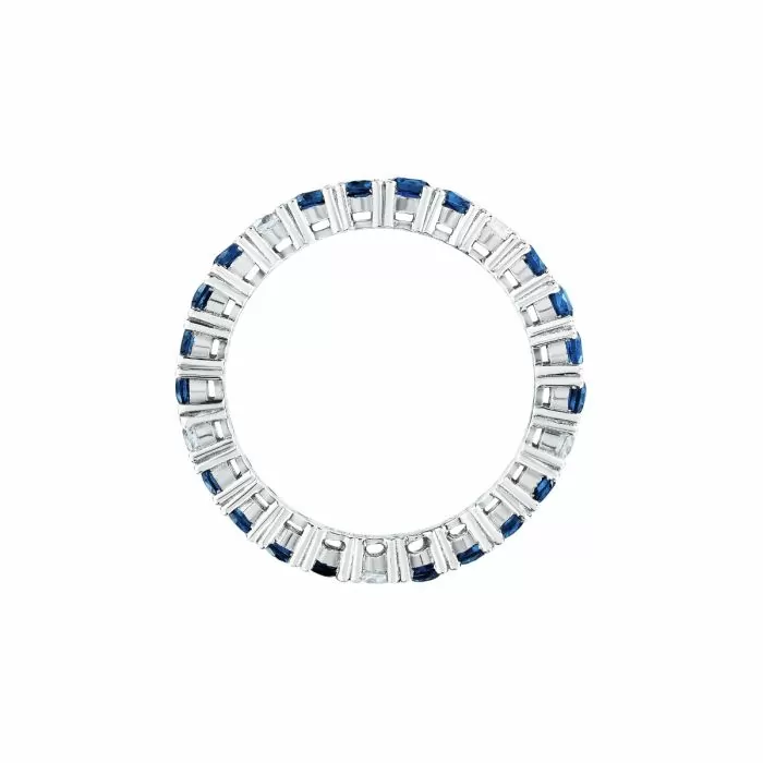 Morellato TESORI ladies ring steel silver with blue crystal size 18