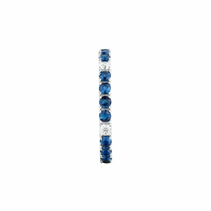 Morellato TESORI ladies ring steel silver with blue crystal size 18
