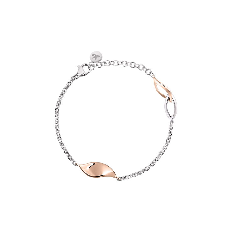 Morellato Foglia Bracelet For Women Silver , Rose Gold
