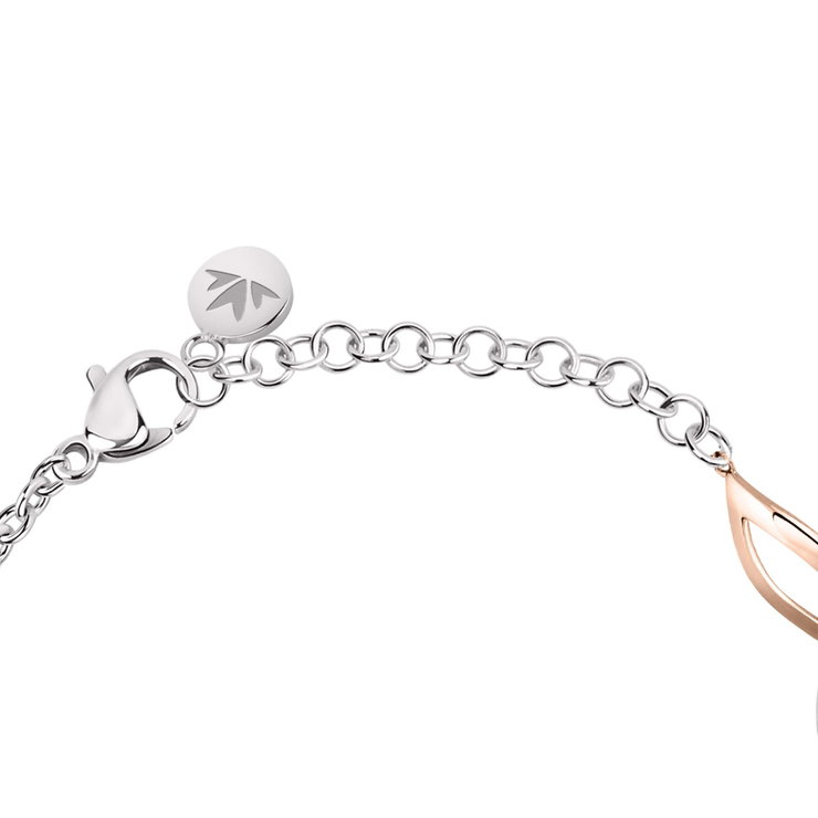 Morellato Foglia Bracelet For Women Silver , Rose Gold