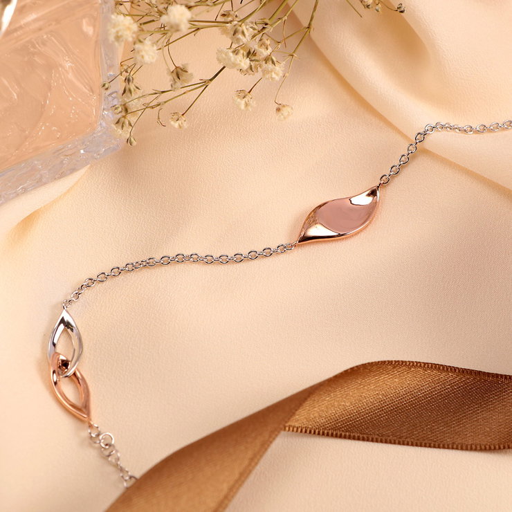 Morellato Foglia Bracelet For Women Silver , Rose Gold
