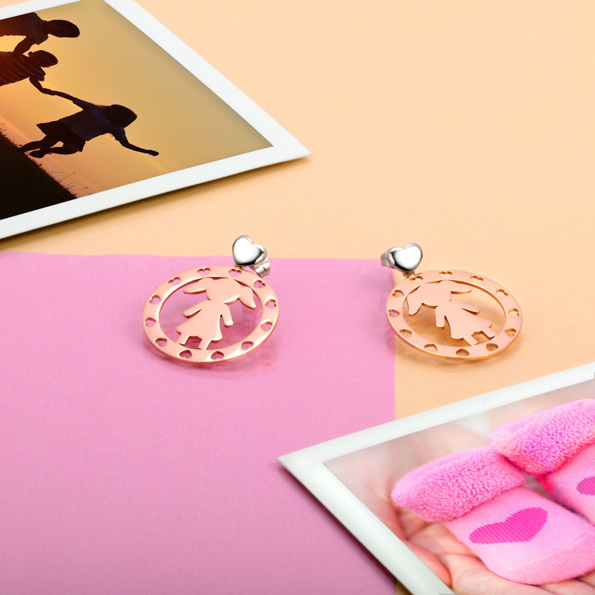 Morellato Talismani Earring For Women Rose Gold
