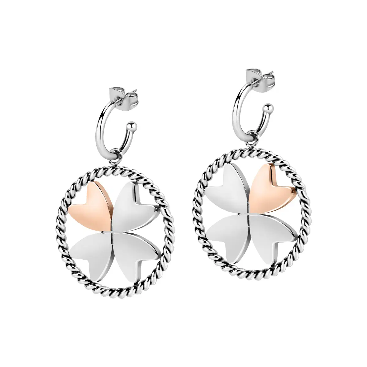 Morellato Multigipsy Earring For Women Silver , Rose Gold 
