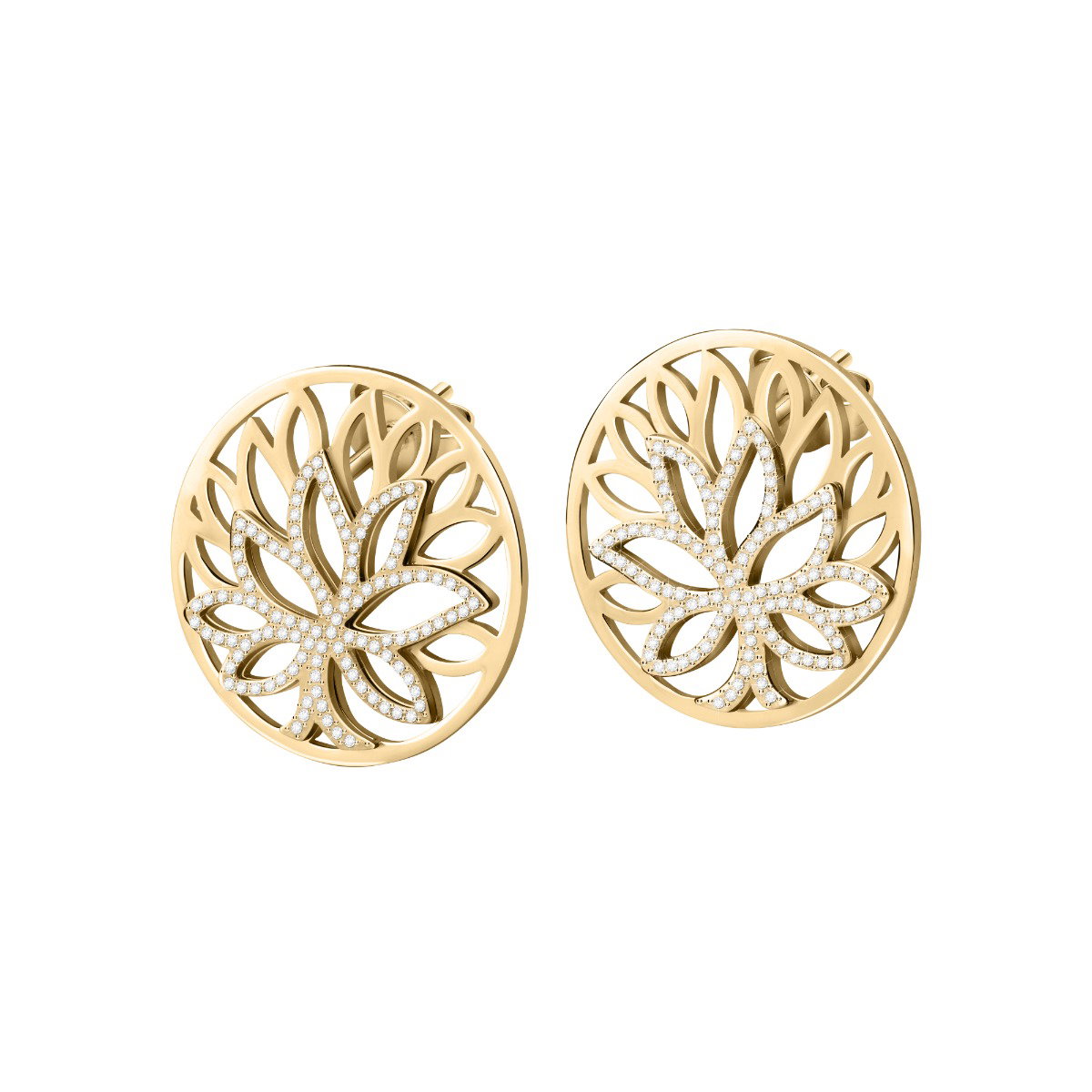 Morellato Loto Earring For Women Steel Gold