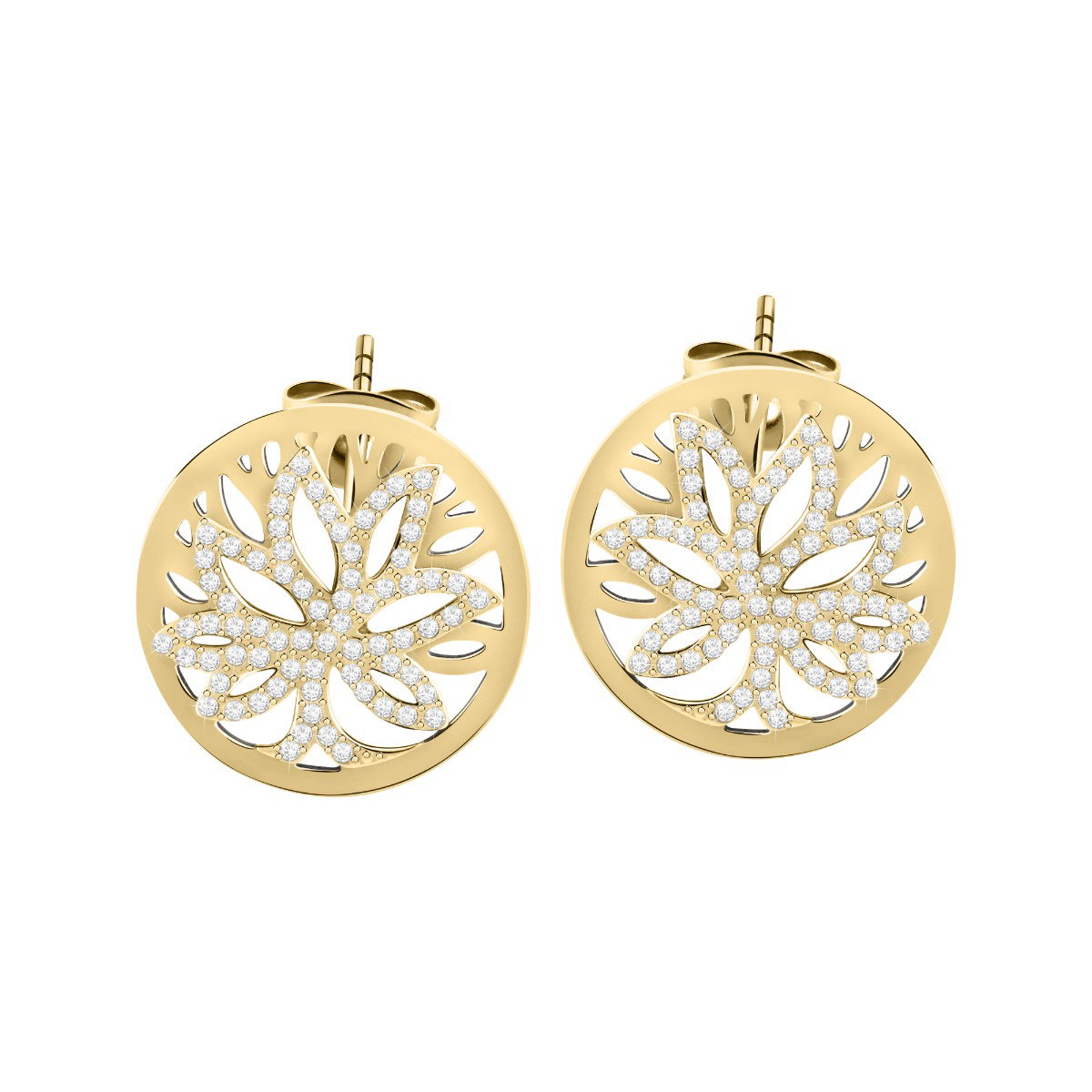 Morellato Loto Earring For Women Steel Gold