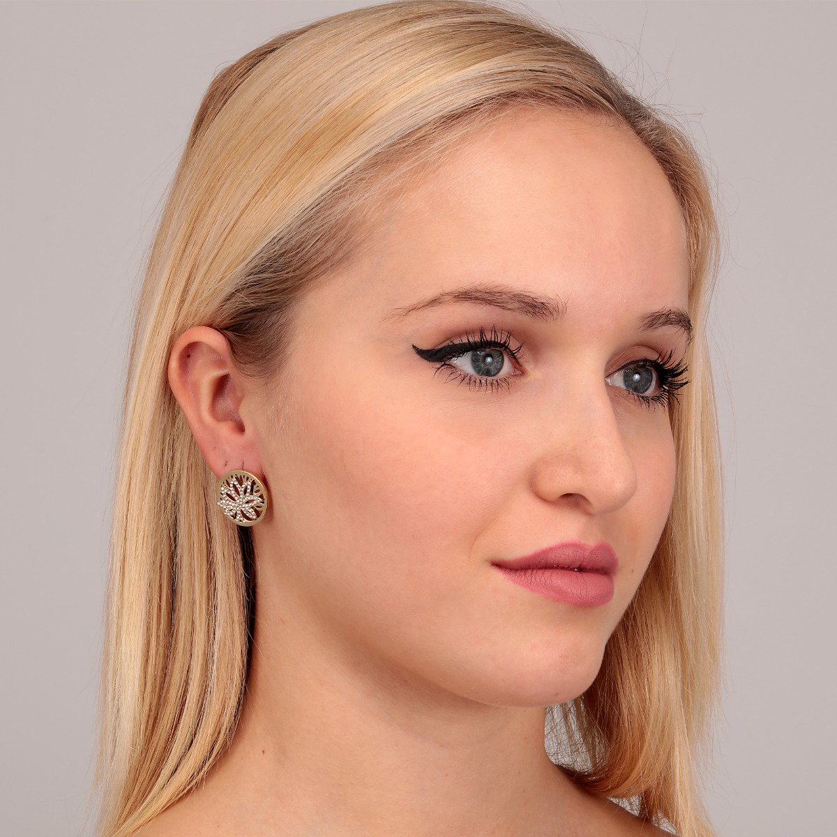 Morellato Loto Earring For Women Steel Gold