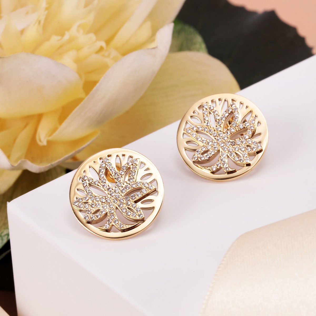 Morellato Loto Earring For Women Steel Gold
