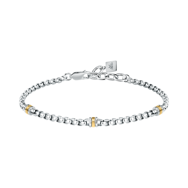 Morellato gent bracelet steel silver , gold size 18