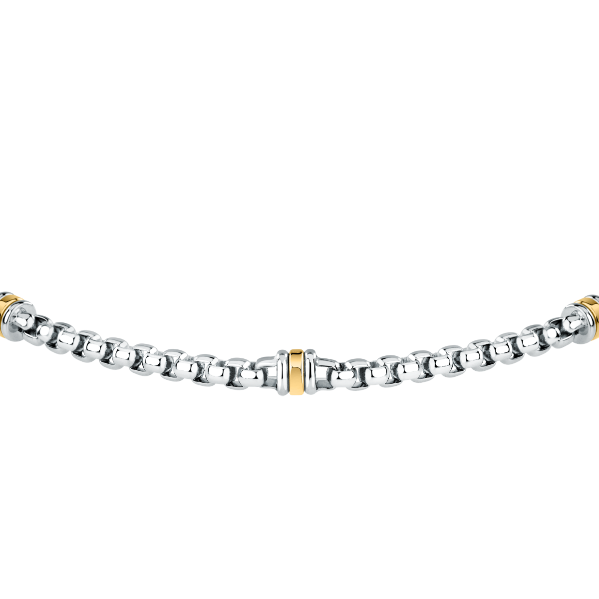 Morellato gent bracelet steel silver , gold size 18