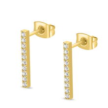 Police MEDELLIN Ladies Earrings Gold Plated with Crystals