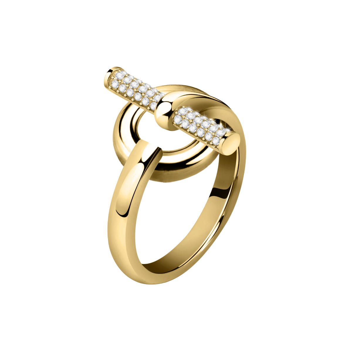 Morellato Abbraccio Ring For Women Gold Size 14