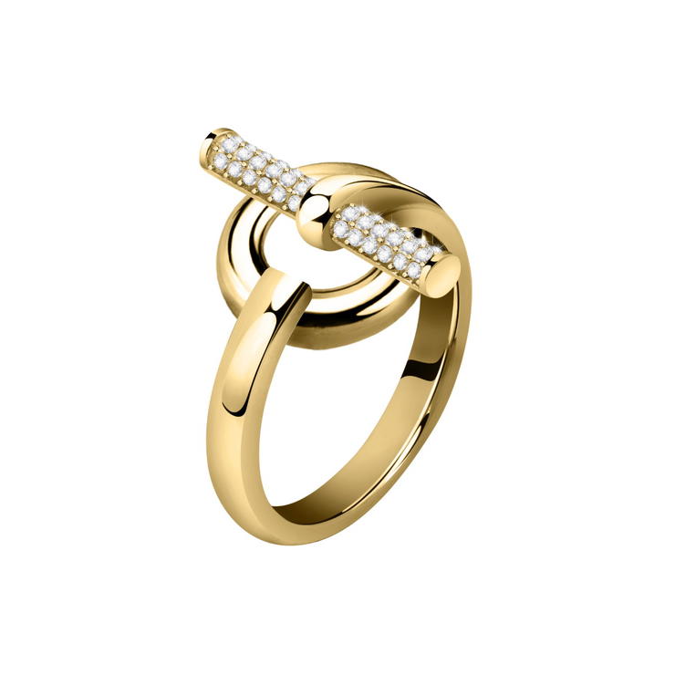 Morellato Abbraccio Ring For Women Gold Size 14