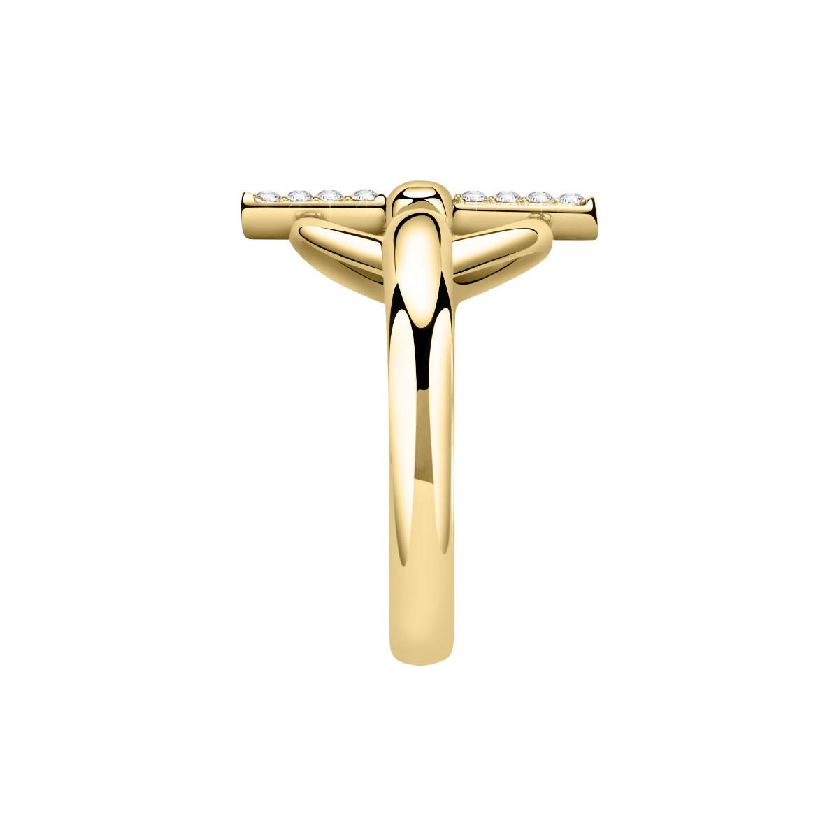 Morellato Abbraccio Ring For Women Gold Size 14