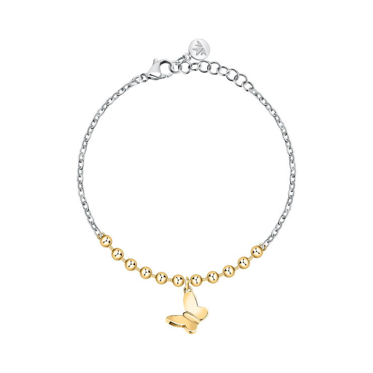 Morellato TALISMANI Butterfly ladies necklace silver , Gold