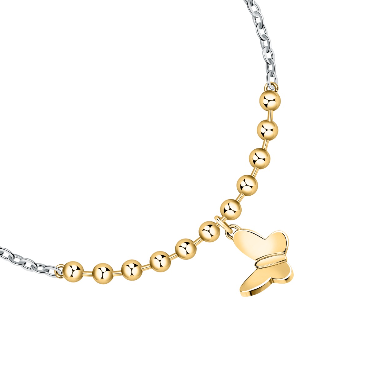 Morellato TALISMANI Butterfly ladies necklace silver , Gold