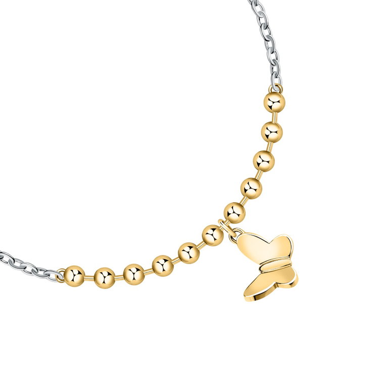 Morellato TALISMANI Butterfly ladies necklace silver , Gold