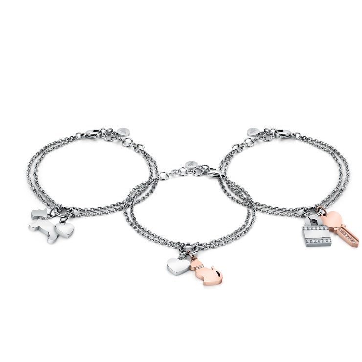 Morellato Mascotte Bracelet For Women Silver , Rose Gold