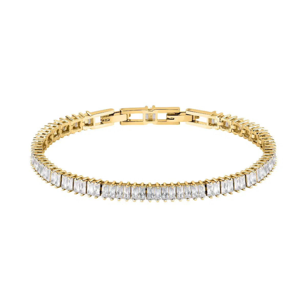 Morellato Baguette Bracelet For Women Zircons , Gold