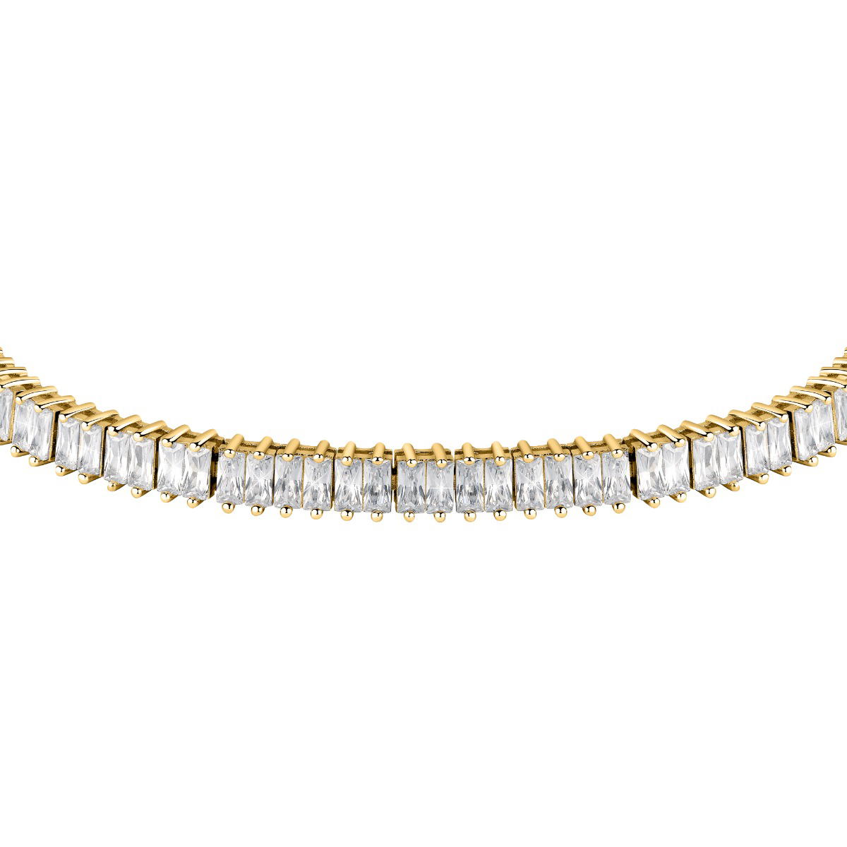 Morellato Baguette Bracelet For Women Zircons , Gold