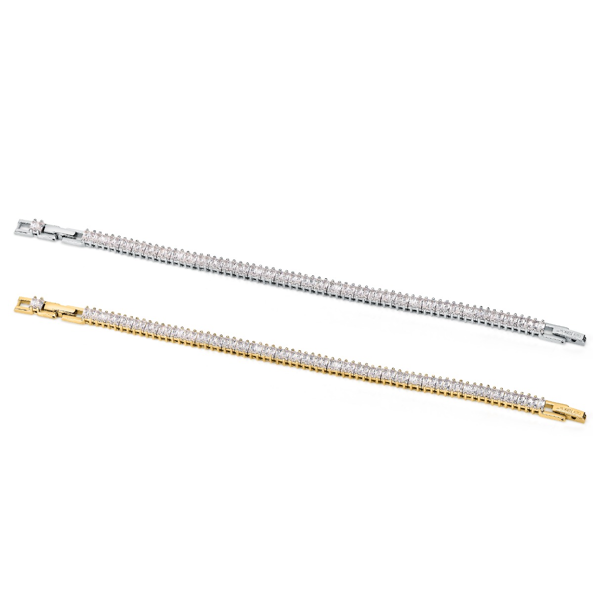 Morellato Baguette Bracelet For Women Zircons , Gold