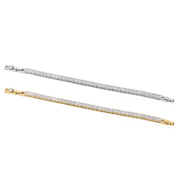 Morellato Baguette Bracelet For Women Zircons , Gold