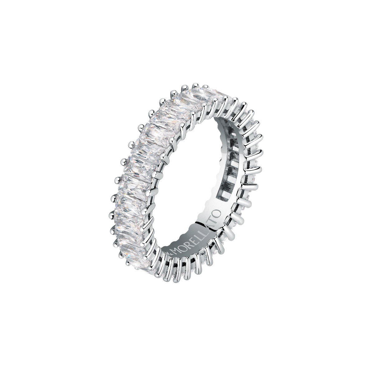 Morellato Baguette Ring For Women Silver ,Gold Size 12
