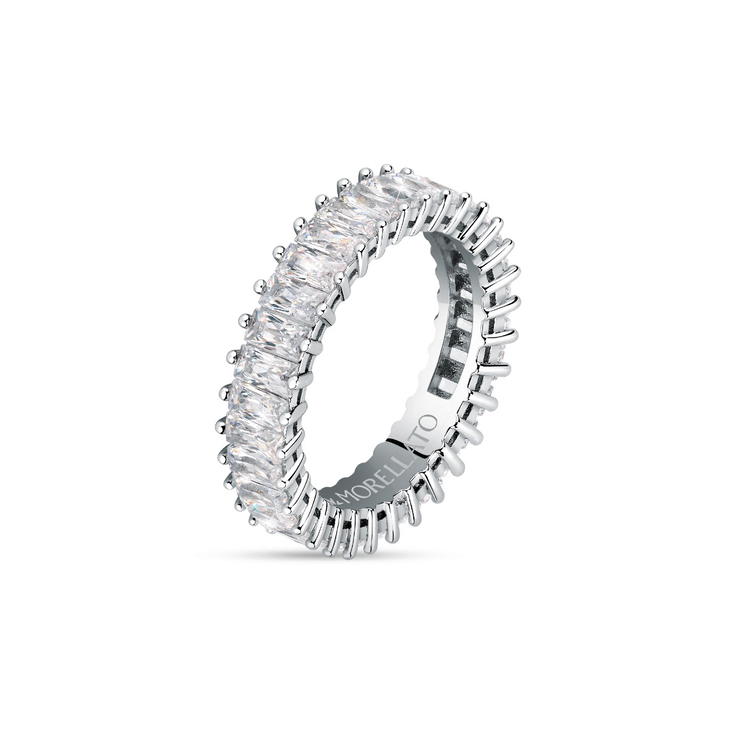 Morellato Baguette Ring For Women Silver ,Gold Size 12