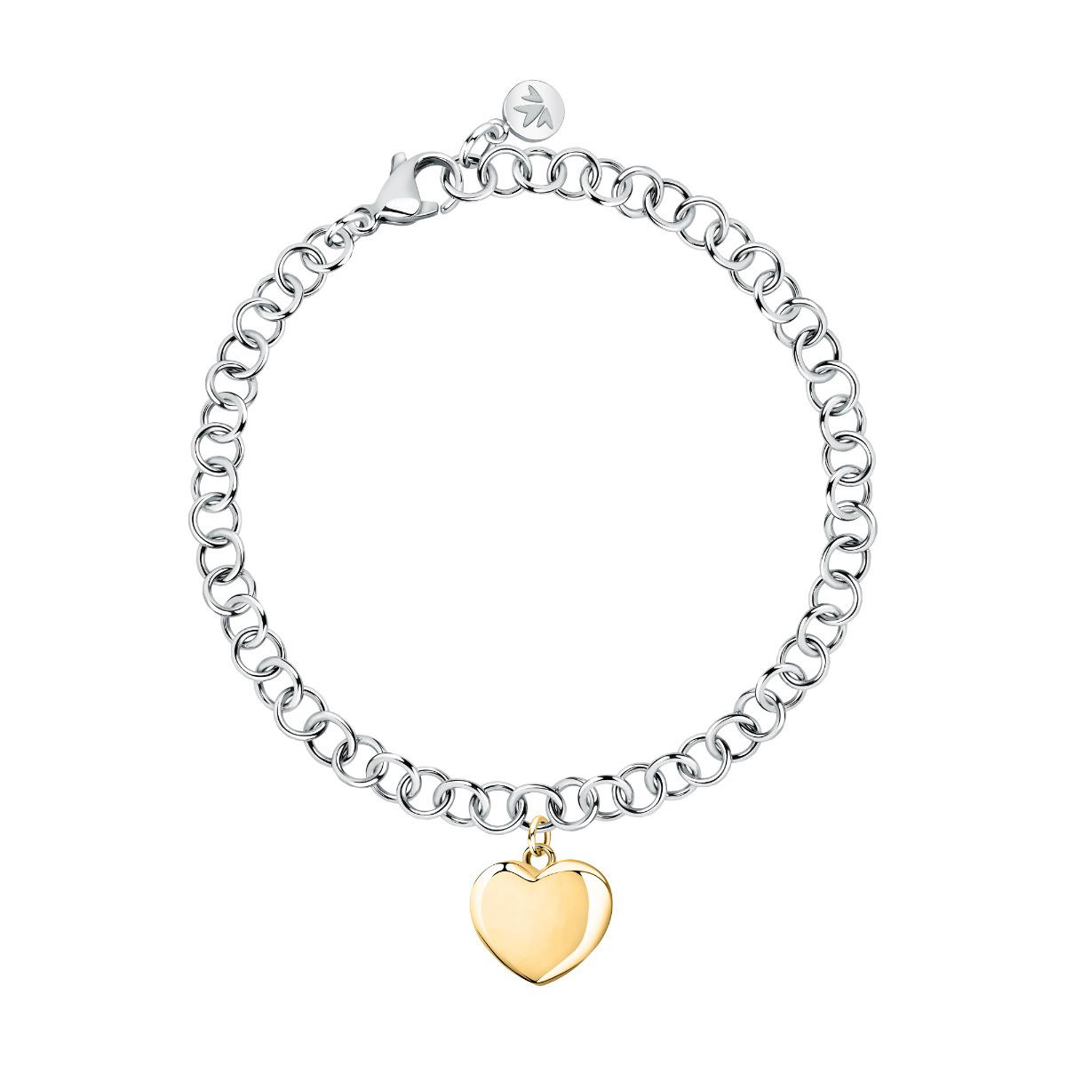Morellato ISTANTI Heart Ladies bracelet steel silver , Gold