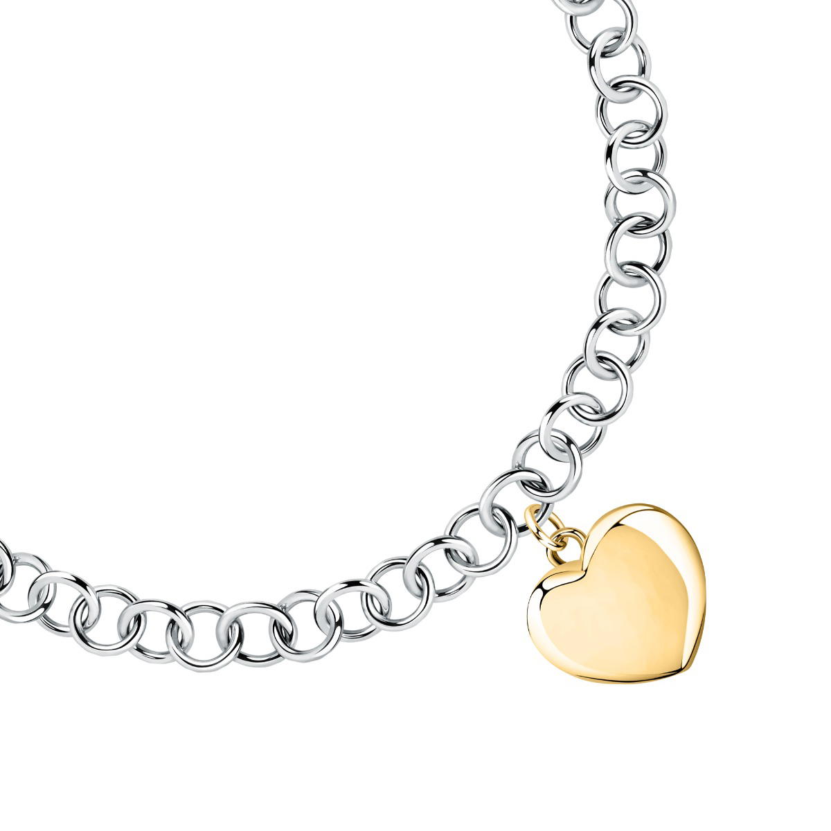 Morellato ISTANTI Heart Ladies bracelet steel silver , Gold
