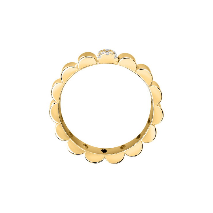 Morellato ladies ESSENZA ring steel gold size 12