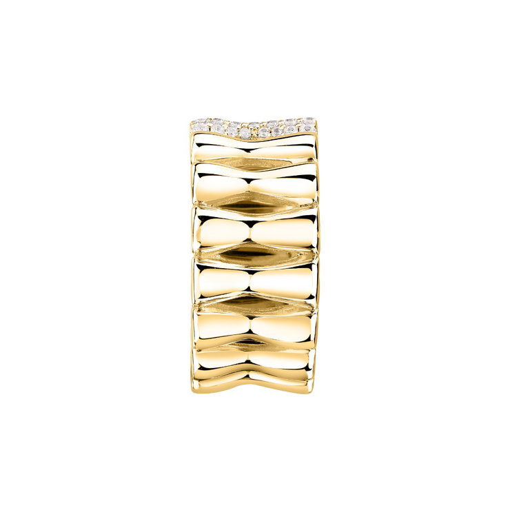 Morellato ladies ESSENZA ring steel gold size 12