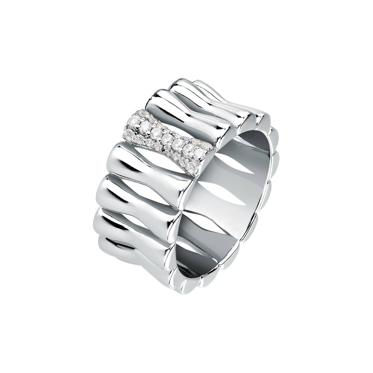 Morellato ladies ESSENZA ring steel silver size 16