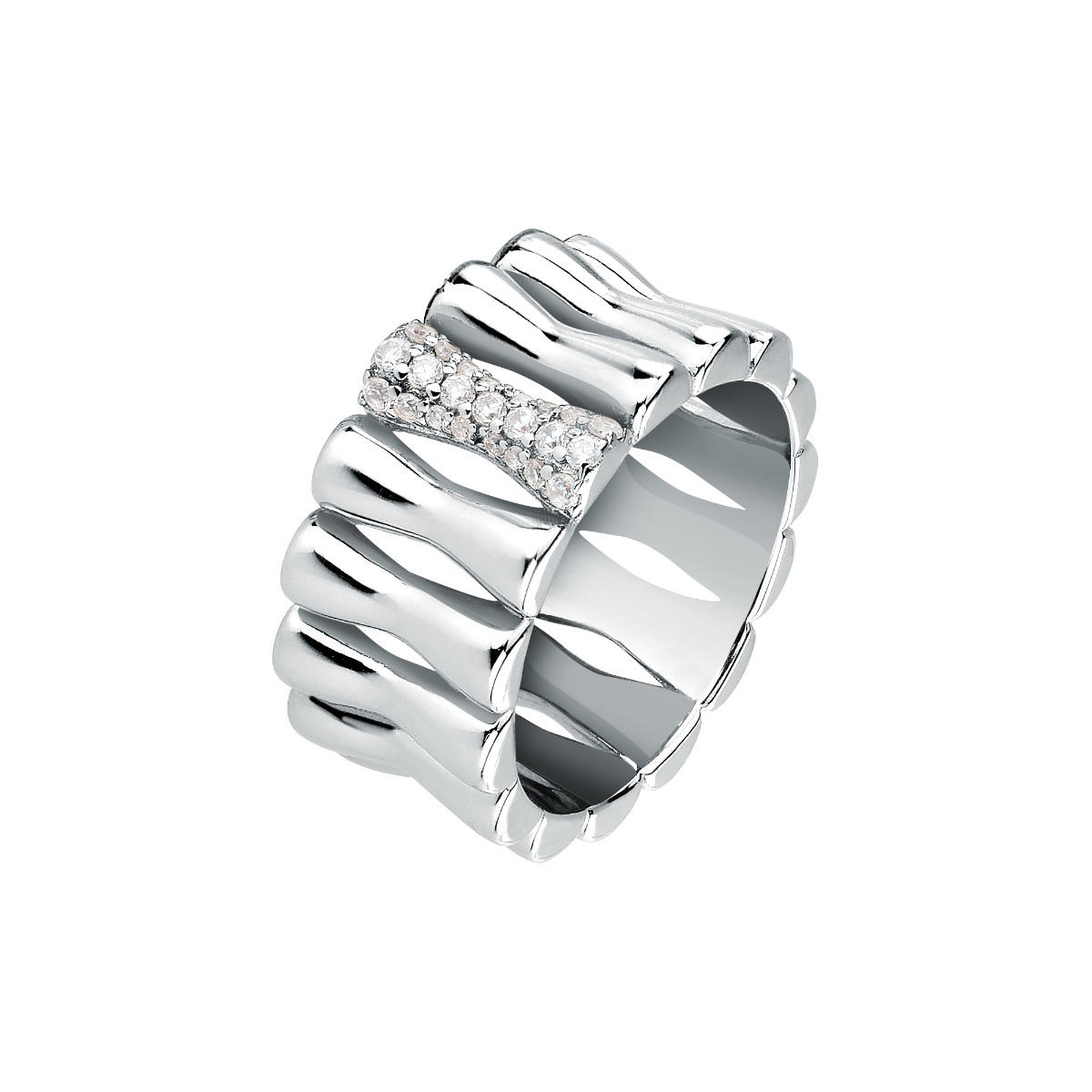 Morellato ladies ESSENZA ring steel silver size 18