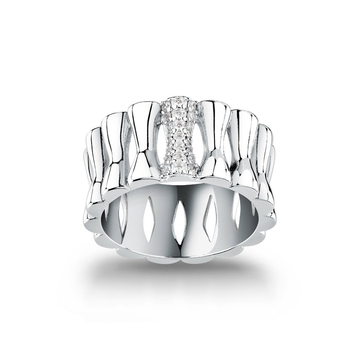 Morellato ladies ESSENZA ring steel silver size 16