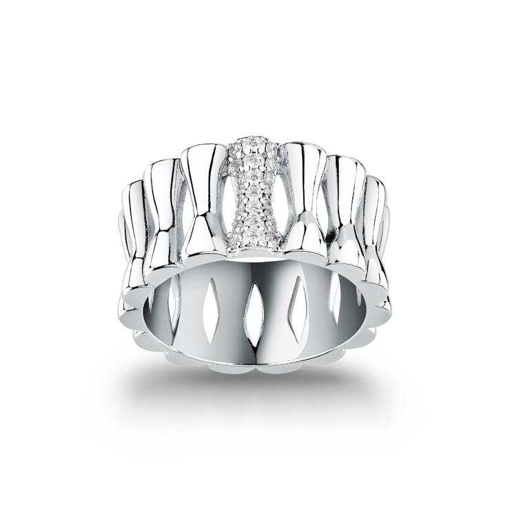 Morellato ladies ESSENZA ring steel silver size 16