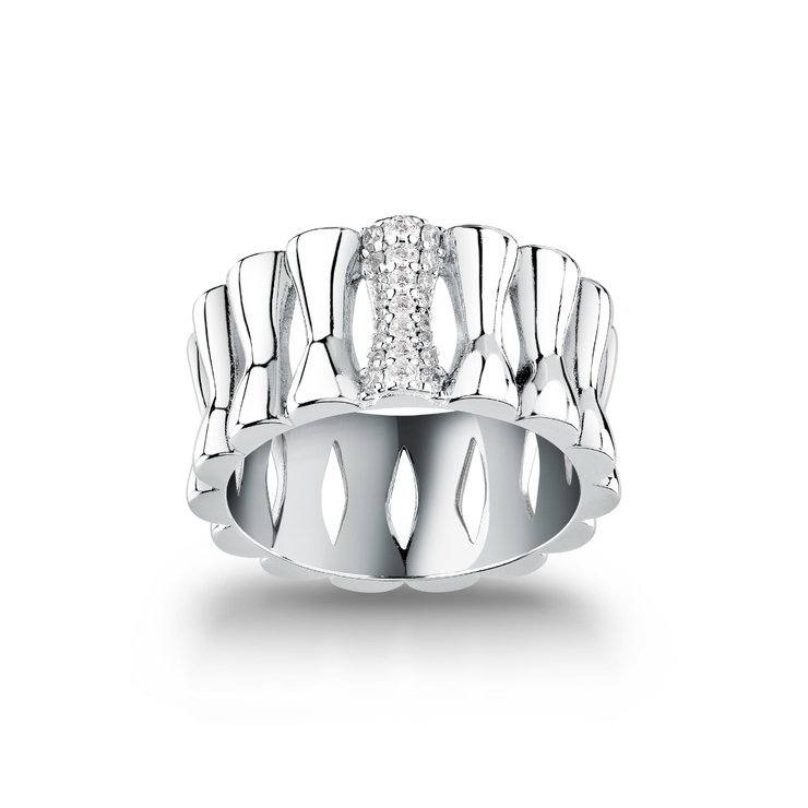 Morellato ladies ESSENZA ring steel silver size 12