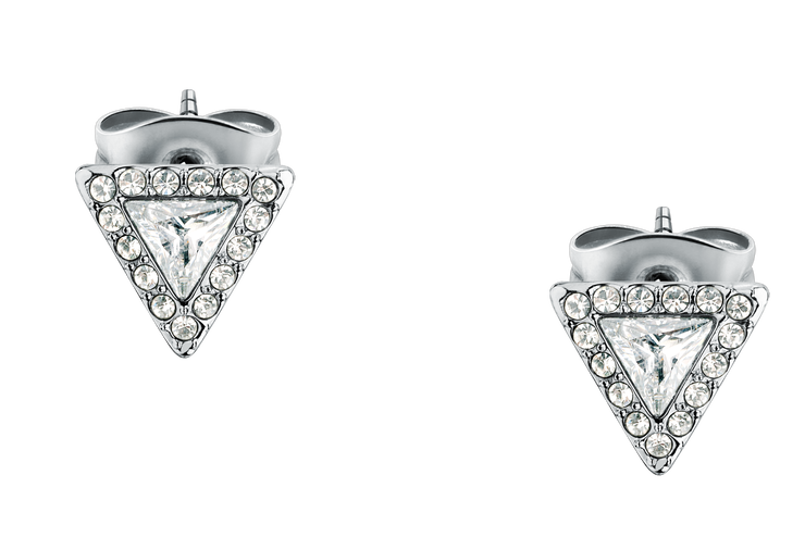 Morellato Trilliant earring for women silver with crystal